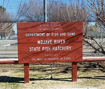Mojave River Hatchery Sign