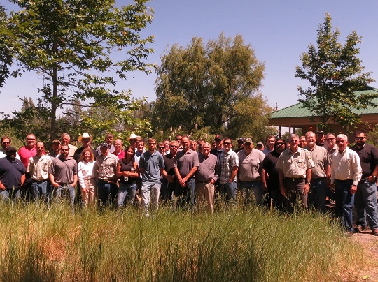 group photo of pheasant workshop attendees