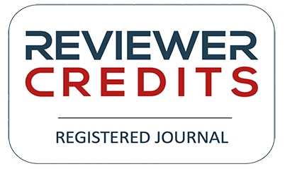 ReviewerCredits Registered Journal - link opens up new window