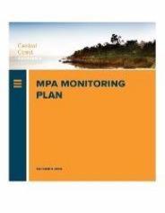 cover image of Central Coast MPA Monitoring Plan