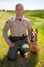 Warden Jeff Moran & K-9 Tess – Stanislaus County