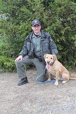 Warden Elliot and K-9 Rusty