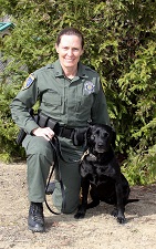 Capt. Christy Wurster and K-9 Wrigley
