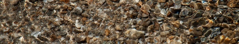pebbles under water