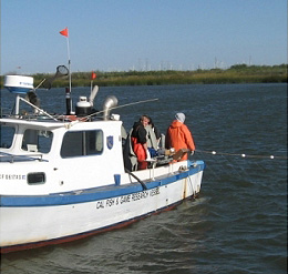 research vessel in the delta
