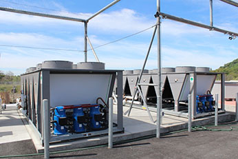 Water Chillers for Hatchery Building. Photo 2015