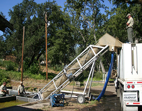 Loading Hatchery Truck