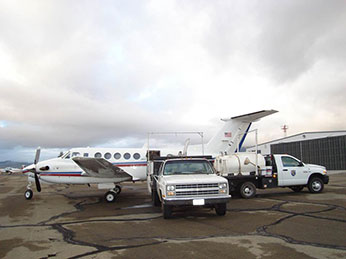 Fish delivery to CDFW airplane