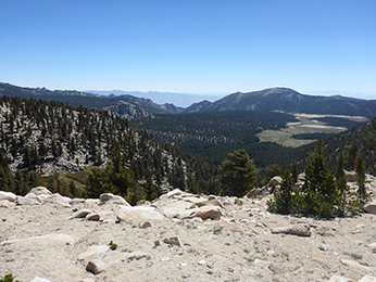 Big Whitney Meadow from summit of Cottonwood Pass