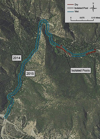 Upper North Fork Matilija Creek - Click to enlarge image in a new window Upper North Fork Matilija Creek - Click to enlarge image in a new window