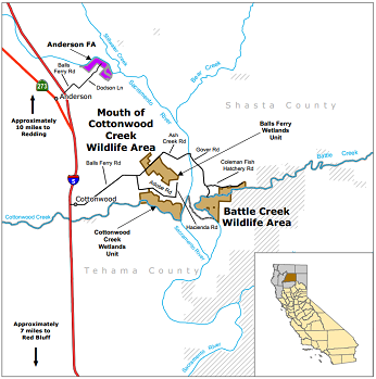 Map of Mouth of Cottonwood Creek WA - click to enlarge in new window