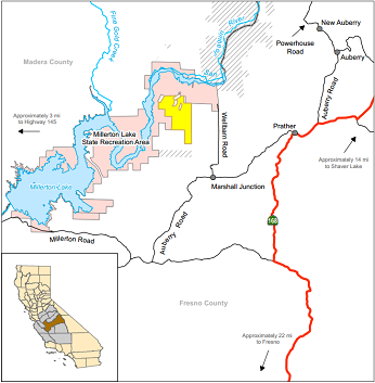 Map of Big Table Mountain Ecological Reserve - click to enlarge in new window