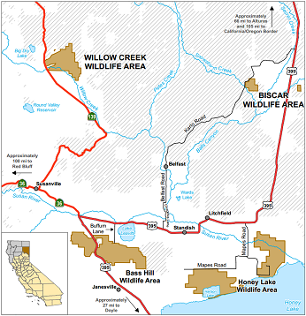 Map of Biscar Wildlife Area - click to enlarge in new window