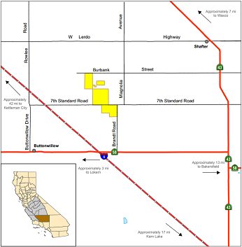 Map of Buttonwillow ER - click to enlarge in new window