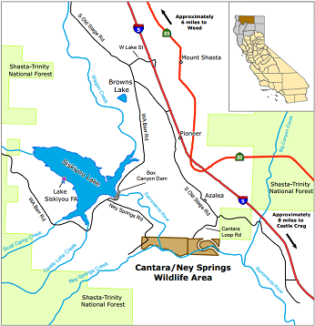 Map of Cantara Ney Springs WA - click to open in new window