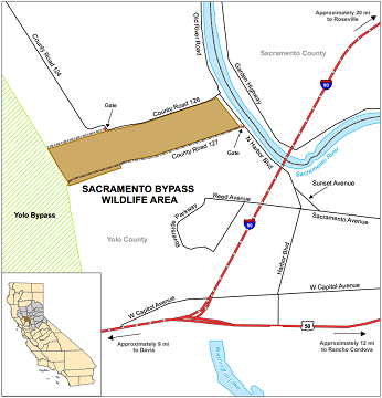Map of Sacramento Bypass WA location - click to enlarge in new window