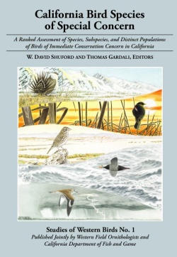 California Bird Species of Special Concern cover - click to enlarge image in new window