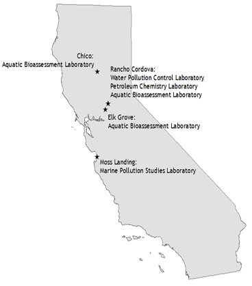 OSPR Laboratory Program Locations