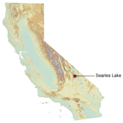 map showing spill location in south eastern Sierras